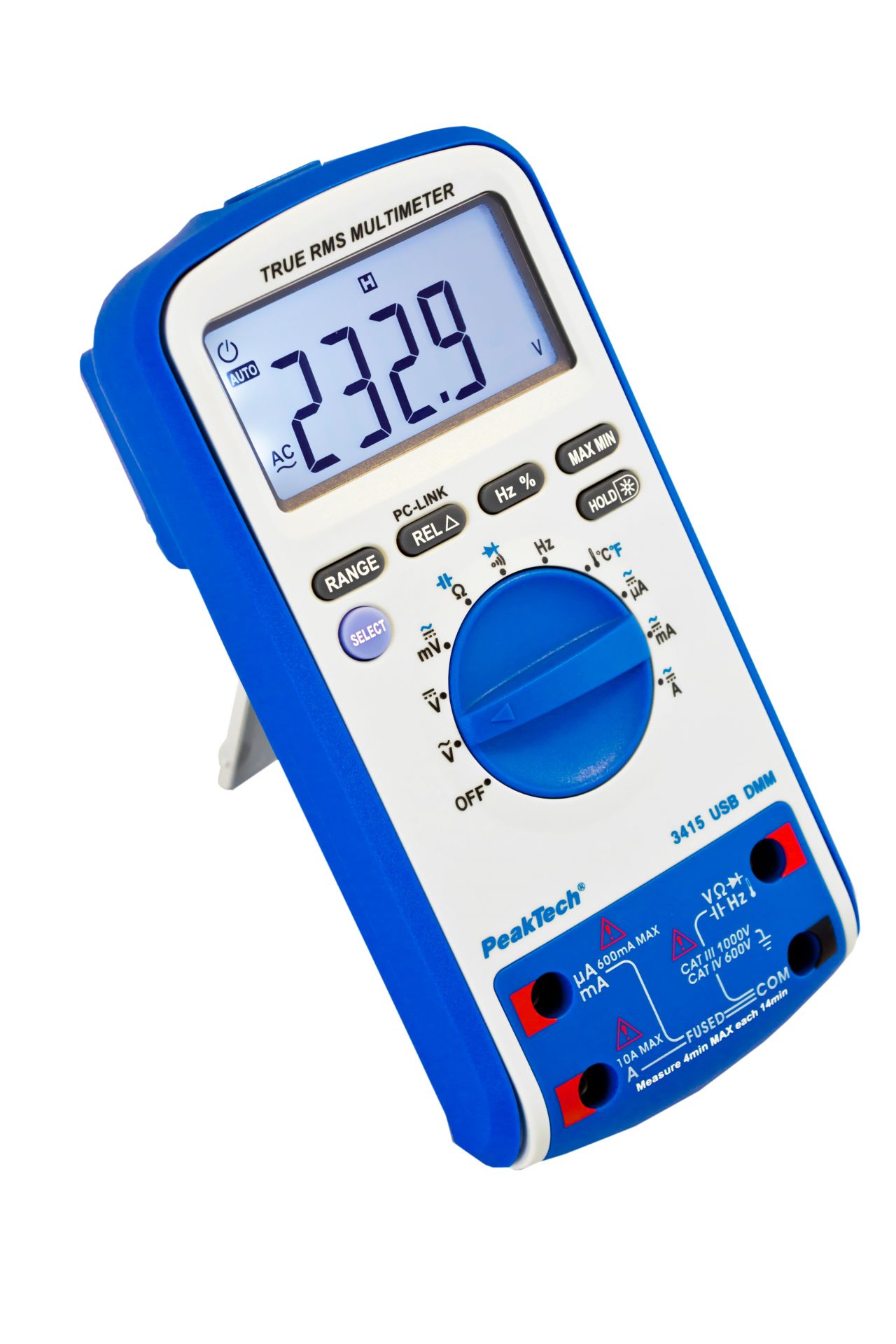 Peaktech® P 3415 Digital Multimeter 6000 Counts Truerms And Usb P 3415 